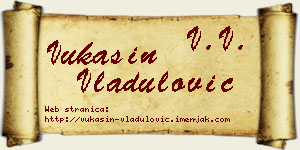 Vukašin Vladulović vizit kartica